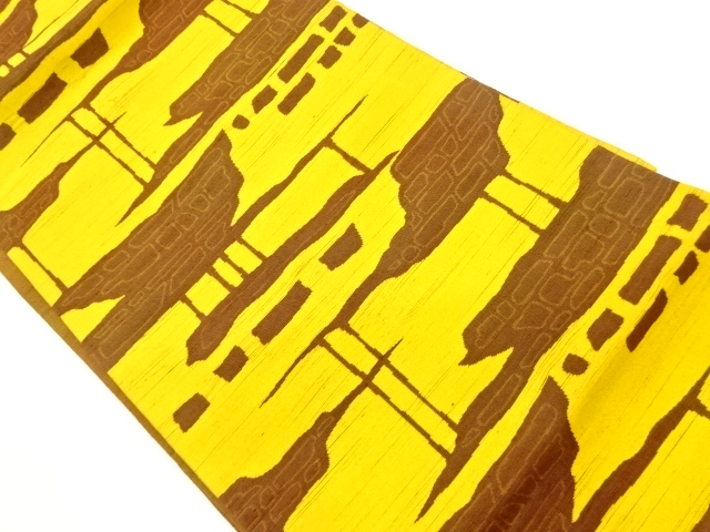 抽象模様織出し名古屋帯